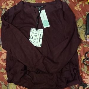 41 Hawthorn-Tulla Mixed Material Knit Top